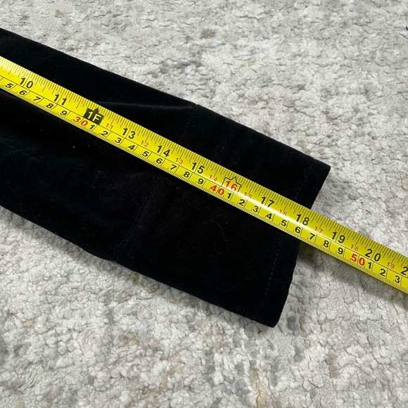 Bebe Black Velvet Military Blazer Jacket Belted Peplum Coat Y2K Womens Size 2 - Picture 8 of 10